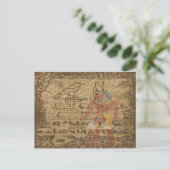 Egyptische Hieroglyphic Briefkaart (Staand voorkant)