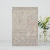 Egyptische Hieroglyphic Briefpapier (Staand voorkant)