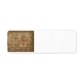 Egyptische Hieroglyphic Etiket (Voorkant)