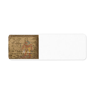 Egyptische Hieroglyphic Etiket