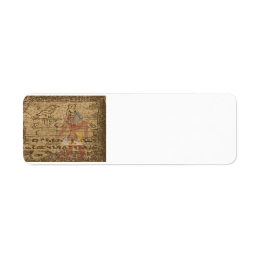 Egyptische Hieroglyphic Etiket (Voorkant)