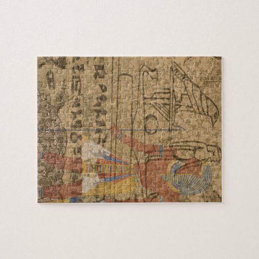 Egyptische Hieroglyphic Legpuzzel (Horizontaal)