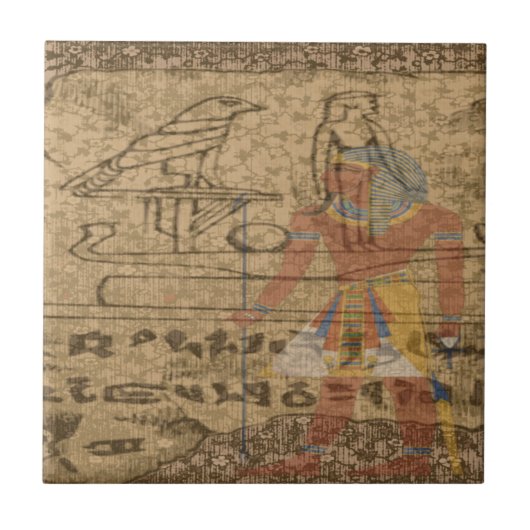Egyptische Hieroglyphic Tegeltje (Voorkant)