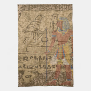 Egyptische Hieroglyphic Theedoek