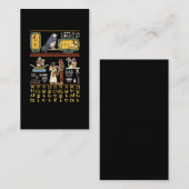 Egyptische Hieroglyphic Wall Mural Egypte Visitekaartje (Voorkant / Achterkant)