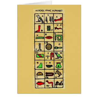 Egyptische Hieroglyphics, alfabetische symbolen