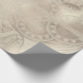 Egyptische Hieroglyphics Antiek Flowers Wall Cemen Cadeaupapier (Hoek)