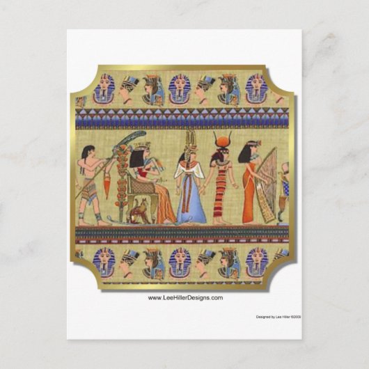 Egyptische Hieroglyphics Apparel, Gifts Collectibl Briefkaart (Voorkant)