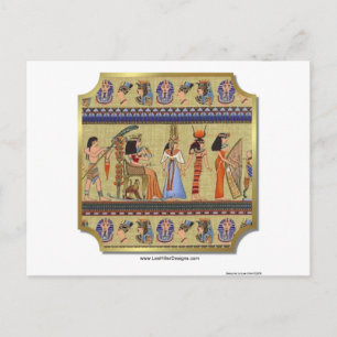 Egyptische Hieroglyphics Apparel, Gifts Collectibl Briefkaart