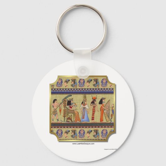 Egyptische Hieroglyphics Apparel, Gifts Collectibl Sleutelhanger (Voorkant)