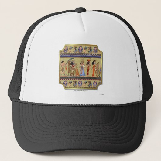 Egyptische Hieroglyphics Apparel, Gifts Collectibl Trucker Pet (Voorkant)