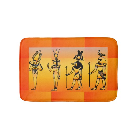 Egyptische Hieroglyphics Bath Mat (Voorkant)