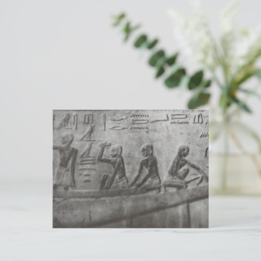 Egyptische Hieroglyphics Briefkaart (Staand voorkant)