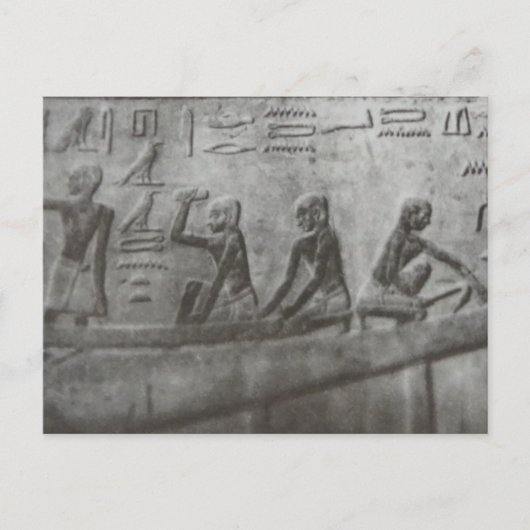 Egyptische Hieroglyphics Briefkaart (Voorkant)