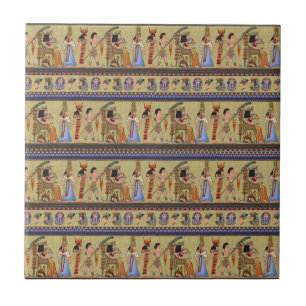 Egyptische Hieroglyphics Ceramic Tile Tegeltje