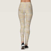 Egyptische Hieroglyphics Leggings (Achterkant)
