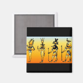 Egyptische Hieroglyphics Magneet (Voorkant / Achterkant)