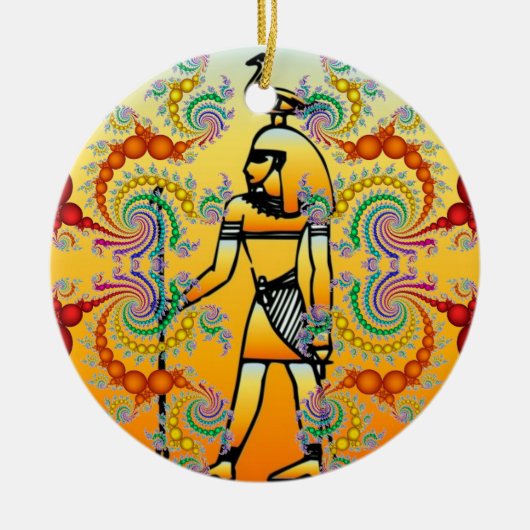 Egyptische Hieroglyphics Ornament (Voorkant)