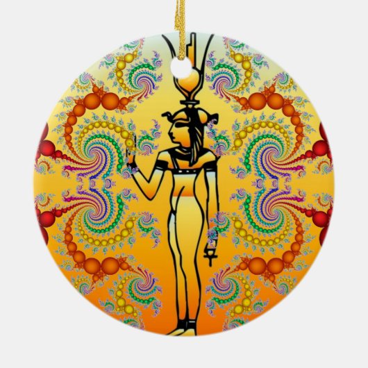 Egyptische Hieroglyphics Ornament (Achterkant)