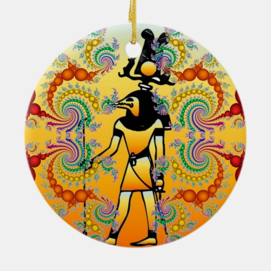 Egyptische Hieroglyphics Ornament (Achterkant)