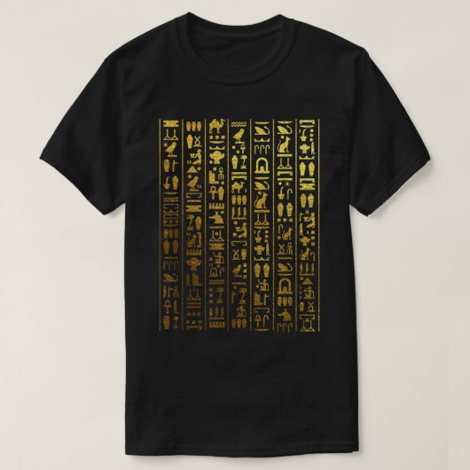 Egyptische Hieroglyphics - oud Egypte T-shirt (Design voorkant)