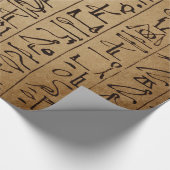  Egyptische Hieroglyphics Paper Print Cadeaupapier (Hoek)