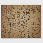 Egyptische Hieroglyphics Paper Print Cadeaupapier (Vlak)