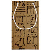 Egyptische Hieroglyphics Paper Print Klein Cadeauzakje (Achterkant)