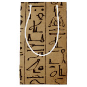 Egyptische Hieroglyphics Paper Print Klein Cadeauzakje (Voorkant)