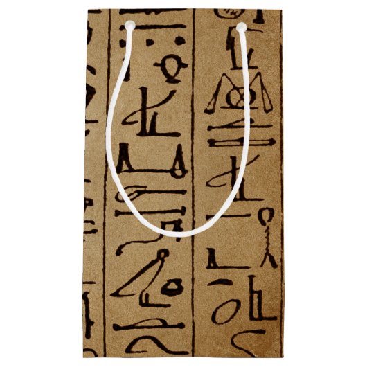  Egyptische Hieroglyphics Paper Print Klein Cadeauzakje (Voorkant)