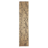  Egyptische Hieroglyphics Paper Print Korte Tafelloper (Voorkant)