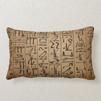 Egyptische Hieroglyphics Paper Print Kussen