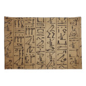 Egyptische Hieroglyphics Paper Print Kussensloop (Achterkant-Rechts)