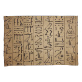 Egyptische Hieroglyphics Paper Print Kussensloop (Voorkant-Rechts)