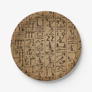  Egyptische Hieroglyphics Paper Print Papieren Bordje