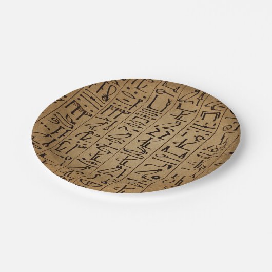  Egyptische Hieroglyphics Paper Print Papieren Bordje (Gekanteld)