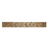 Egyptische Hieroglyphics Paper Print Satijnen Lint (Voorkant)