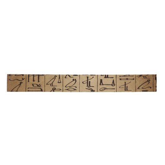  Egyptische Hieroglyphics Paper Print Satijnen Lint (Voorkant)