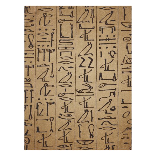  Egyptische Hieroglyphics Paper Print Tafelkleed (Voorkant)