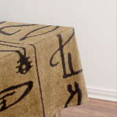  Egyptische Hieroglyphics Paper Print Tafelkleed (Voorbeeld)