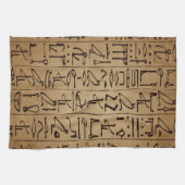  Egyptische Hieroglyphics Paper Print Theedoek (Horizontaal)