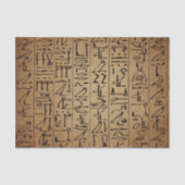 Egyptische Hieroglyphics Paper Print Tissuepapier (Voorkant)