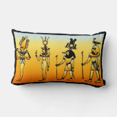 Egyptische Hieroglyphics Pillow Kussen (Achterkant)