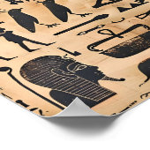 Egyptische Hieroglyphics Poster (Hoek)