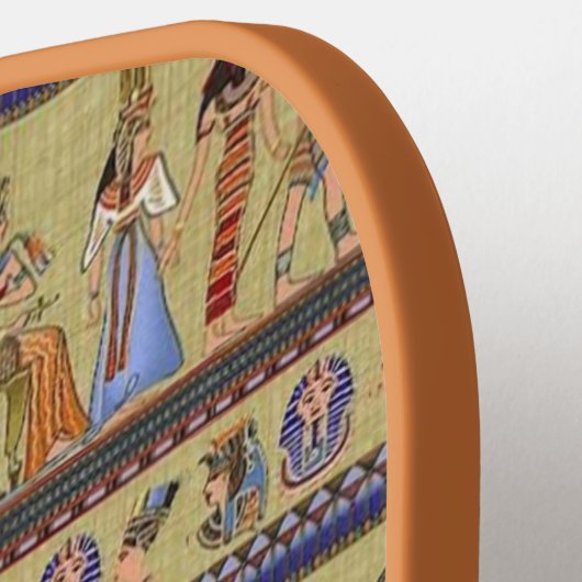 Egyptische Hieroglyphics Print Pickleball Paddle (Links Detail)