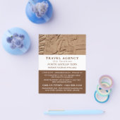 Egyptische Hieroglyphics, reisbureau Adverteren Flyer (Enkel)