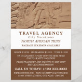 Egyptische Hieroglyphics, reisbureau Adverteren Flyer (Voorkant)