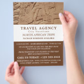 Egyptische Hieroglyphics, reisbureau Adverteren Flyer (Hand)