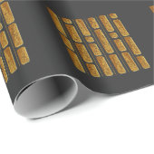 Egyptische Hieroglyphics signaleert archeologische Cadeaupapier (Rol Hoek)