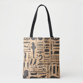 Egyptische Hieroglyphics Tote Bag